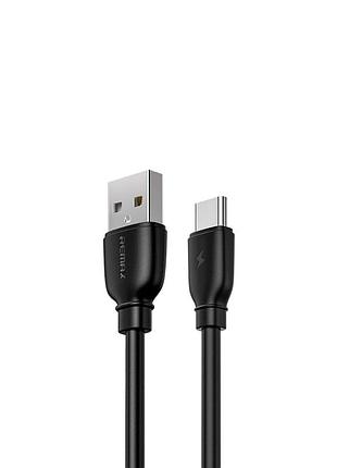 Кабель remax suji pro usb 2.0 to type-c 2.4a 1m черный (rc-138a-b)