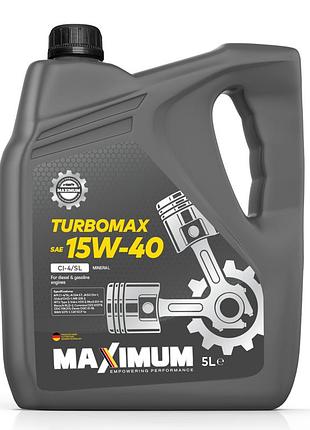 Масло моторное maximum turbo-max 15w40 ci-4/sl_ 5л(acea e7; man 3275-1; volvo vds-3; renault rld-2)