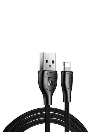 Кабель remax lesu pro usb 2.0 to lightning 2.1a 1m черный (rc-160)