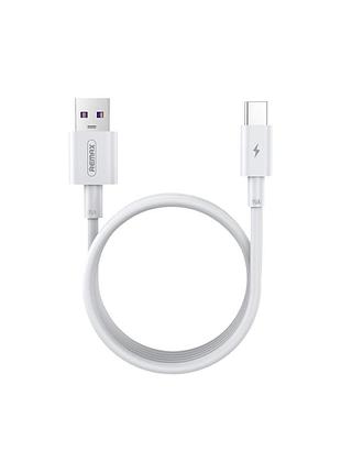 Кабель remax marlik usb 2.0 to type-c 5a 2m белый (rc-183а)