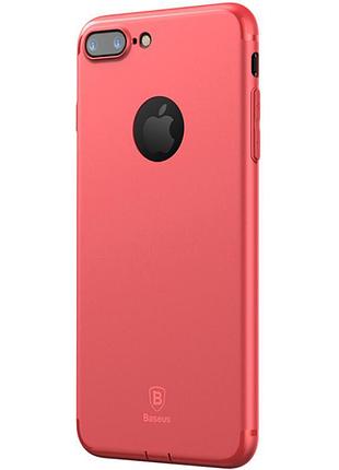 Чехол baseus для iphone 8 plus/7 plus simple solid red (arapiph7p-ms09) 2