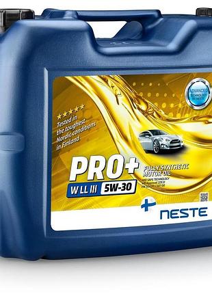 Масло моторное синтетическое neste pro+ w ll-iii 5w30_17кг/20л (acea c3; vw 504.00, vw507.00; mb 229.51)