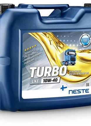 Масло моторное синтетическое neste turbo lxe 10w40_ 20л (api ci-4/sl, acea e7, mb 228.3, man m 3275)