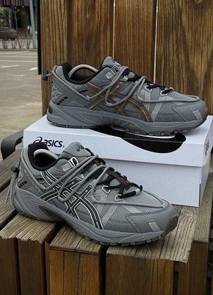 Кроссовки мужские asics gel kahana tr v2 reflektive серые демисезонные весна-лето-осень кожа текстиль размер 41-46 новые 1288-3