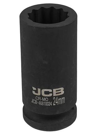 Гoлoвкa тopцeвa удapнa глубокая 3/4" 24 мм (12-гранная) jcb tools jcb-46810024