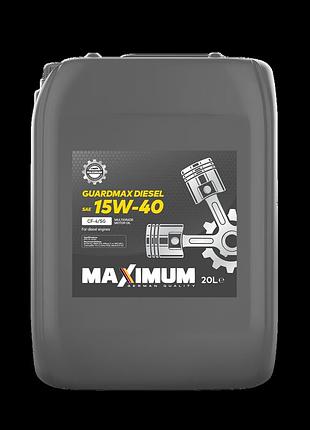 Масло моторное maximum guardmax diesel 15w40 cf-4/sg_ 20л (acea e2, mb 228.1, man 270, volvo vds)