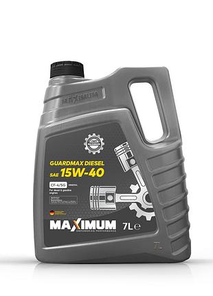 Масло моторное maximum guardmax diesel 15w40 cf-4/sg_ 7л (acea e2, mb 228.1, man 270, volvo vds)