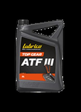 Масло трансмиссионное lubrico top gear atf dx iii, 5 л - (красное)