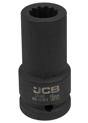 Головка ударная глубокая 3/4" 18 мм (12-гр.) | 59825 | jcb
