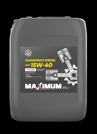 Масло моторное maximum guardmax diesel 15w40 cf-4/sg_ 30л (acea e2, mb 228.1, man 270, volvo vds)