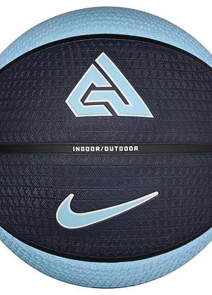 М'яч баскетбольний nike playground 8p 2.0 g antetokounmpo зі спущеним повітрям антрацит/білий/чорний/білий розмір 7 (оригінал)