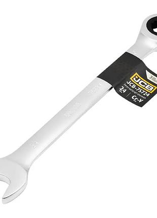 Ключ гайковий з тріскачкою 24 мм jcb tools jcb-75724