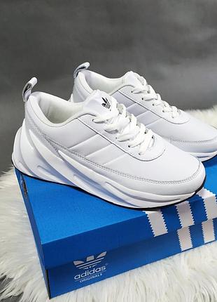 Женские кроссовки adidas sharks белые