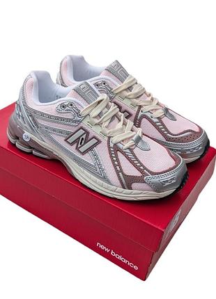Кроссовки женские new balance 1906r розовые с серебром демисезонные весна-лето-осень кожа текстиль размер 37-41 новые 1305