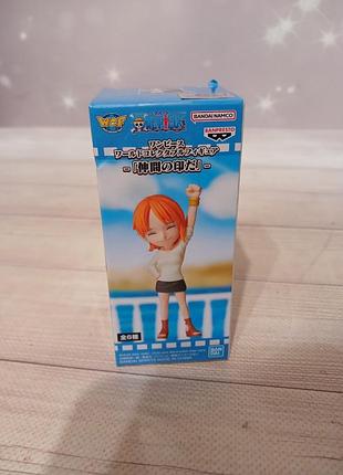 Упакована мини фигурка nami с one peace world collectable figure bandai