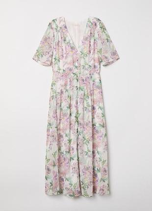 Роскошное цветочное длинное платье от h&amp;m