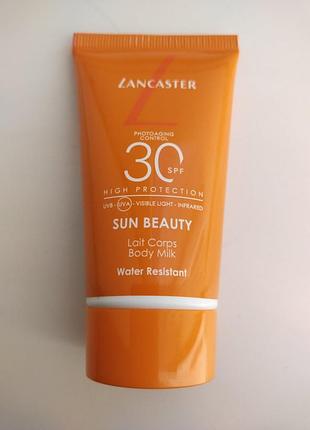 Молочко для тела lancaster sun beauty body milk spf 30
