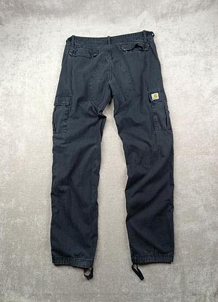Мужские карго штаны на утяжках carhartt wip aviation cargo pants