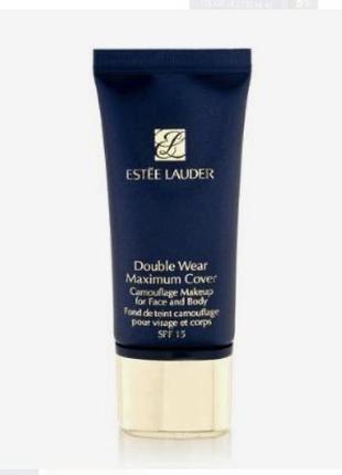 Маскувальний тональний крем estée lauder double wear maximum cover camouflage makeup for face and body spf 15