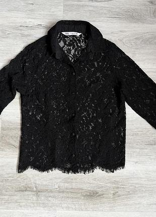 Мереживна блуза zara
