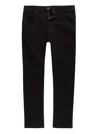 Детские черные удобные эластичные узкие брюки штаны джинсы skinny river island 10-11  лет