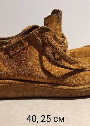Замшеві черевики серії clarks unstructured, 40 р.