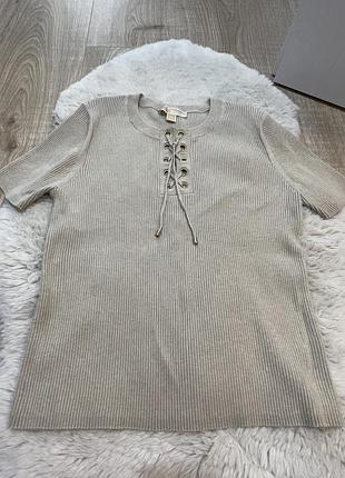 Жіноча футболка в рубчик michael kors, xl