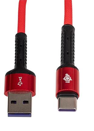 Кабель (шнур) lp usb 3.0 to usb type-c 5a зі швидкою зарядкою (qc) 1м ls63c-5a