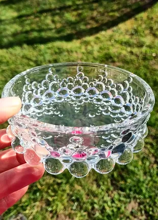 Винтажная пиала или десертная салатница немецкого производства walther glas из серии bolero (bubbles). (фрг).