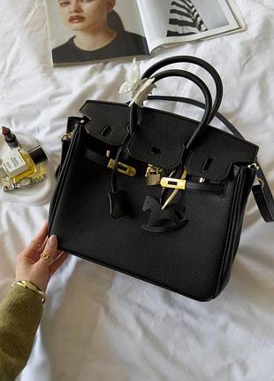 Женская сумка премиум birkin 30 black