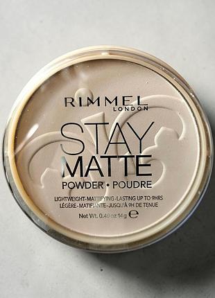 Матирующая пудра для лица stay matte long lasting powder оттенок 001 transparent 14 гр