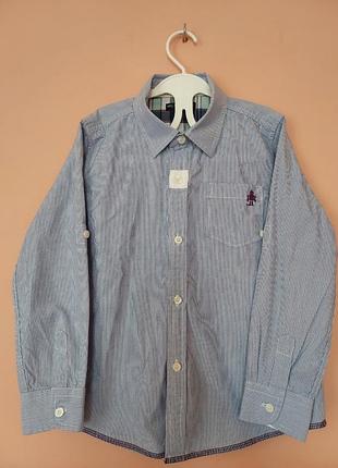 Коттоновая рубашка на мальчика marks &amp; spencer p.122