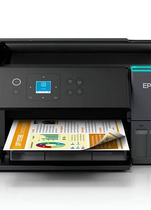Мфу ink color a4 epson ecotank l4360 33_20 ppm duplex usb wi-fi 4 inks black pigment