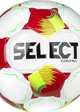 М'яч футбольний select fb contra v26 білий, червоний унісекс 4