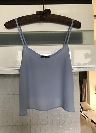 Топ на бретельках topshop, ніжний трендовий колір, s/m