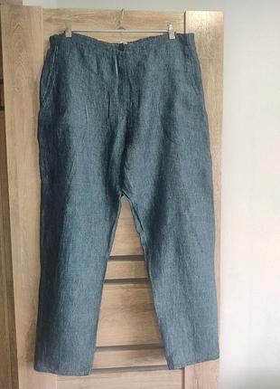 Лляні   жіночі брюки denim 100% дьон