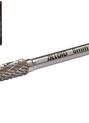 Alloid pro. борфреза твердосплавна по металу, тип b, d-8мм, d-6мм, l-65мм