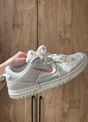 Кроссовки nike dunk low disrupt 2 в расцветке "pale ivory"