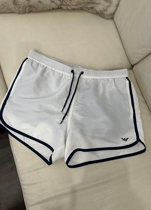 Оригінал emporio armani swim shorts / білі чоловічі шорти для плавання