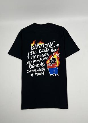 Футболка чоловіча polar fire logo, чорна, розмір s / m / l / xl