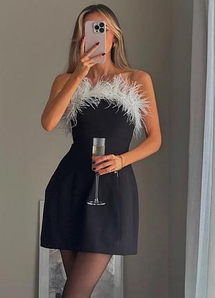 Сукня з пірʼям zara