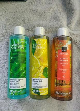 Гель для душа senses avon,500мл