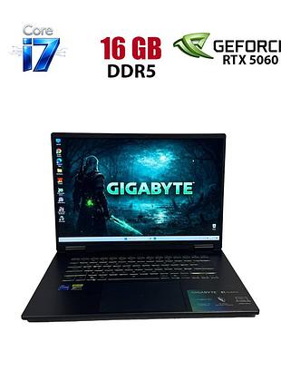 Игровой ноутбук gigabyte a16 cvh / 16" (2560x1600) ips / intel core i7-13620h (10 (16) ядер по 2.4 - 4.9 ghz) / 16 gb ddr5 / 1000