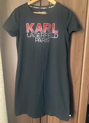 Плаття жіноче чорне karl lagerfeld