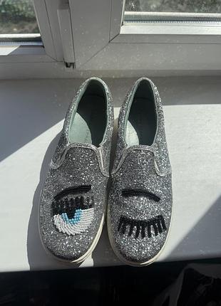 Сліпони лофери мокасини chiara ferragni