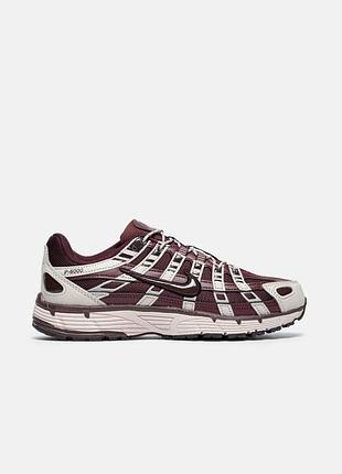 Мужские кроссовки nike p-6000 burgundy / smb+ 🔗