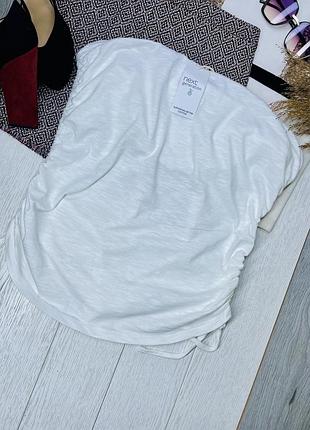 Новий білий топ next 3xl бавовняний топ великого розміру літній топ бандо топ некст