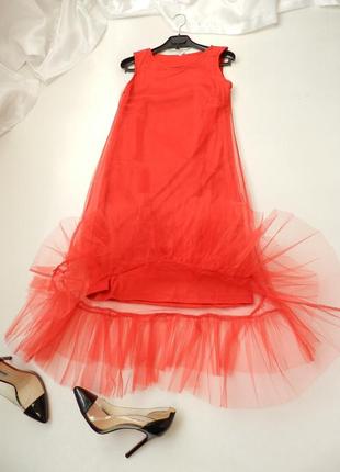 ⛔плаття фатин сітка пишні волани рюші7 фото