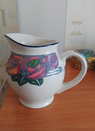 Винтажный керамический молочник или кувшин staffordshire tableware из коллекции iona