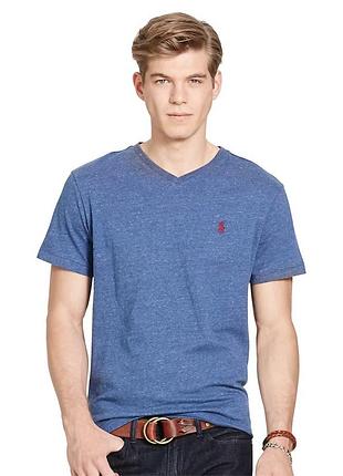 Бавовняна футболка чоловіча з мʼякого джерсі бренд polo ralph lauren